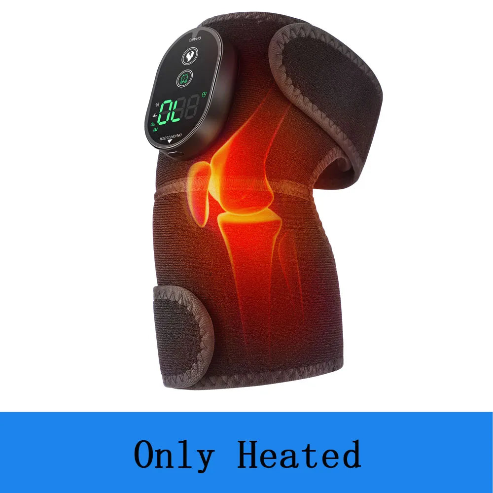 Heated Knee Massager – Rechargeable, 6-Temp, 3-Zone