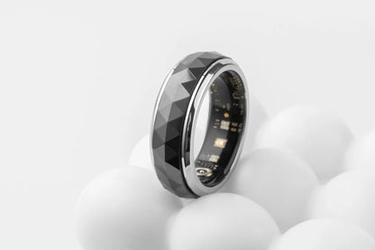 COLMI R11 Smart Ring – Fidget Spinner Stress Relief Ring with Health Tracking, 5ATM Waterproof, 60-Day Battery – Sleep/HR/SpO2 Monitor for Men & Women
