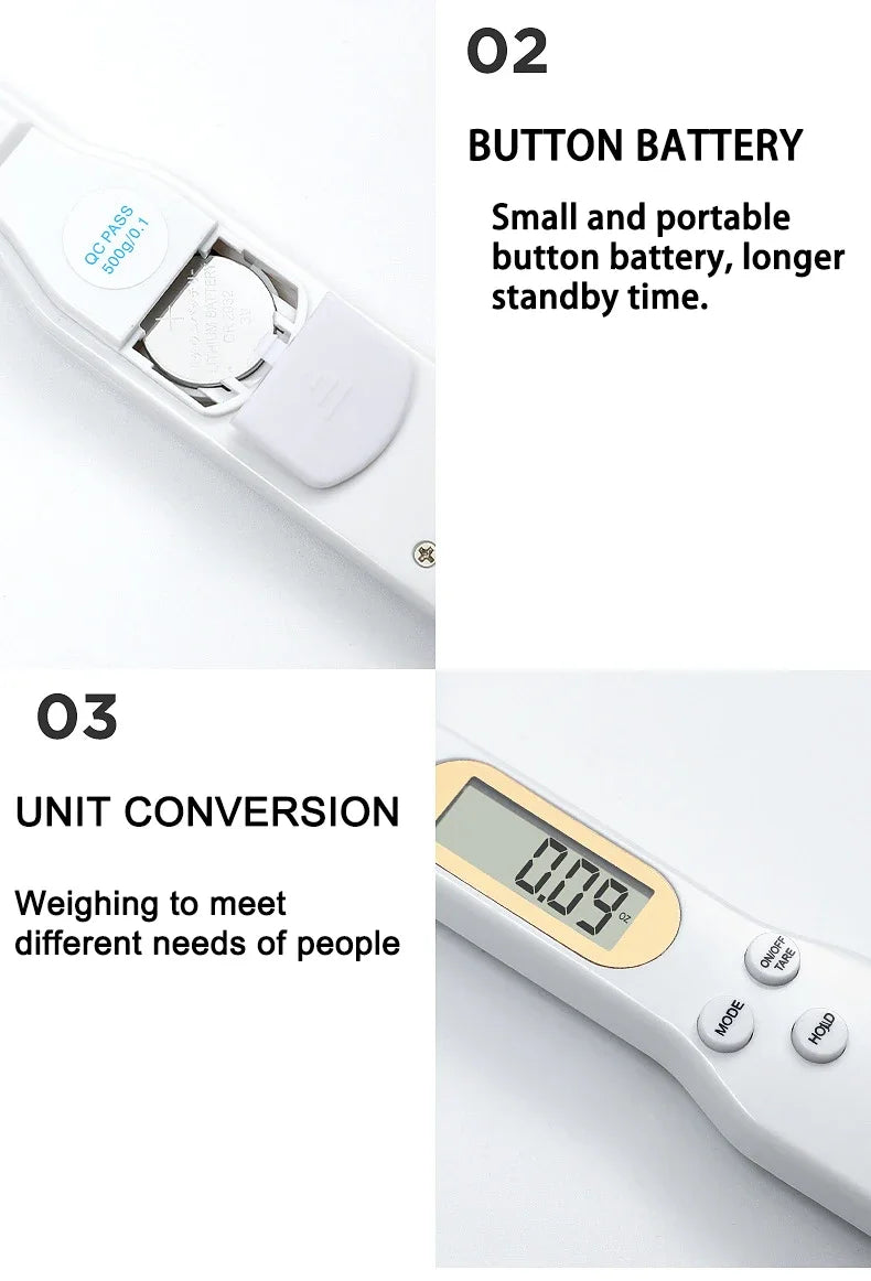 Digital Measuring Spoon Scale – 500g/0.1g Precision