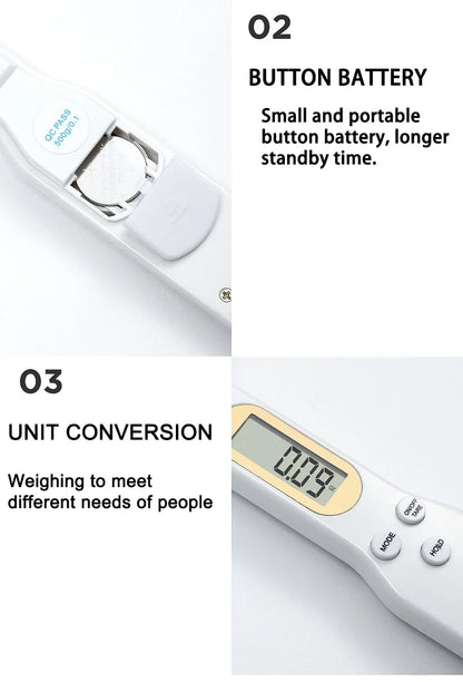 Digital Measuring Spoon Scale – 500g/0.1g Precision