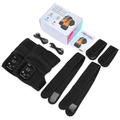 Heated Knee Massager – Rechargeable, 6-Temp, 3-Zone