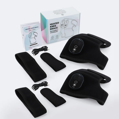 Heated Knee Massager – Rechargeable, 6-Temp, 3-Zone