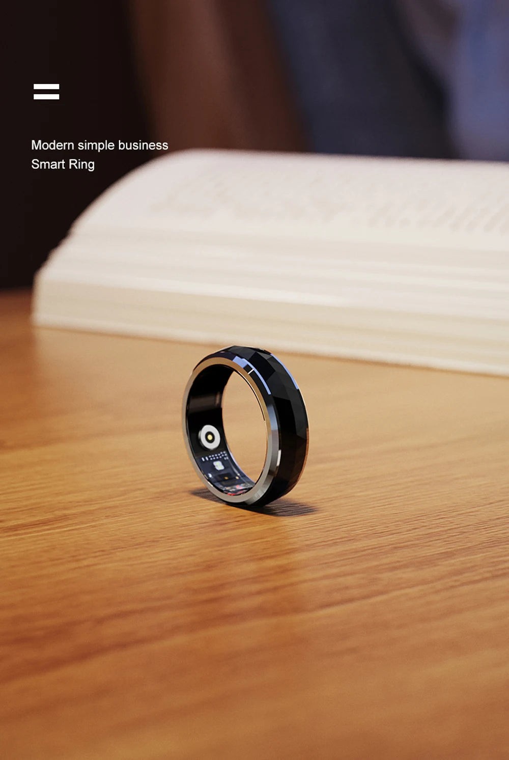 COLMI R11 Smart Ring – Fidget Spinner Stress Relief Ring with Health Tracking, 5ATM Waterproof, 60-Day Battery – Sleep/HR/SpO2 Monitor for Men & Women