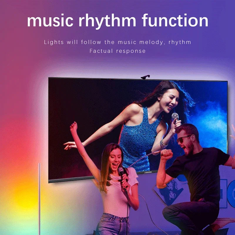 RGBIC LED Backlight Strip for PC/TV – Smart Color-Picking, App Control, Music Sync – Ambient Gaming Light