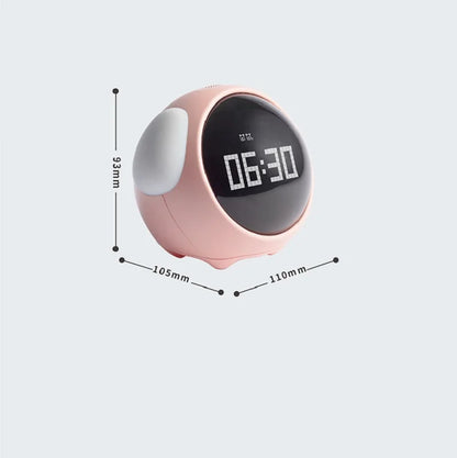 Multi-Function Smart Table Clock – Pixel Expression Alarm Clock with Wake-Up Light for Kids & Children – Bedside Nightstand Clock