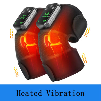 Heated Knee Massager – Rechargeable, 6-Temp, 3-Zone