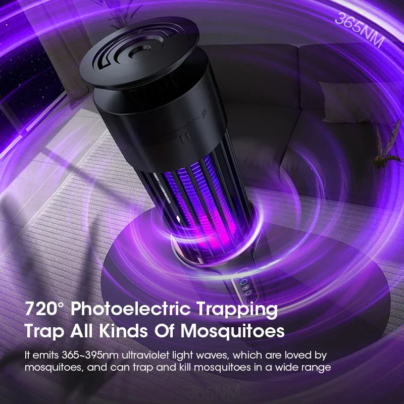 Electric Mosquito Trap – USB Portable, Silent, Chemical-Free