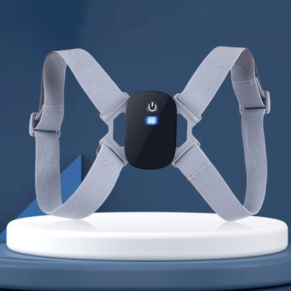 Smart Posture Corrector with LED LCD & Vibration Reminder – 8-Shaped Back Brace with Sensor – Adjustable for Adults & Kids