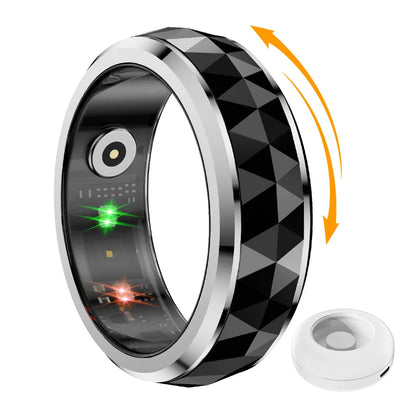 COLMI R11 Smart Ring – Fidget Spinner Stress Relief Ring with Health Tracking, 5ATM Waterproof, 60-Day Battery – Sleep/HR/SpO2 Monitor for Men & Women