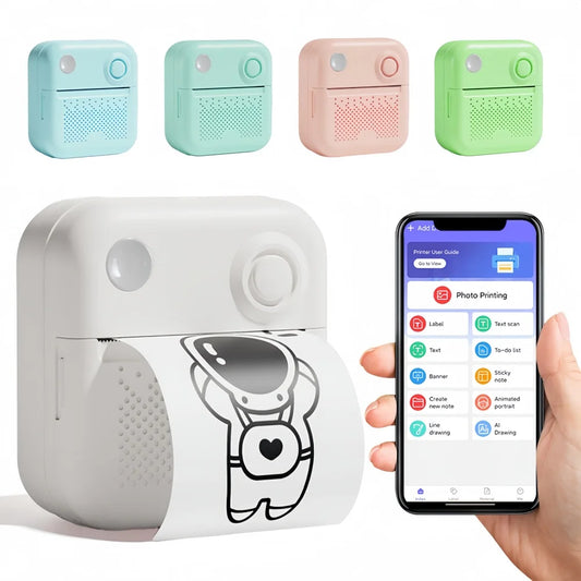 Dolewa D3 Mini Printer – Bluetooth Thermal Sticker & Photo Printer, 57mm