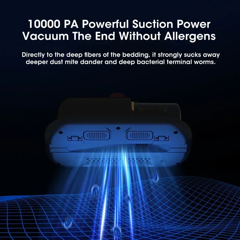 NOCCLILI Cordless Mite Vacuum – 10KPa Suction, UV Sterilization