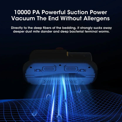 NOCCLILI Cordless Mite Vacuum – 10KPa Suction, UV Sterilization