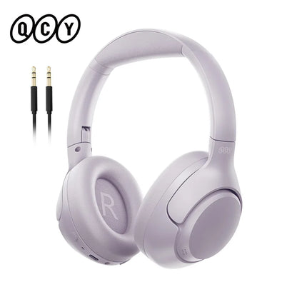 QCY H3 Hybrid ANC Wireless Headphones – 43dB Noise Cancelling Over-Ear Headset with 60H Playtime, Hi-Res Audio & Bluetooth 5.