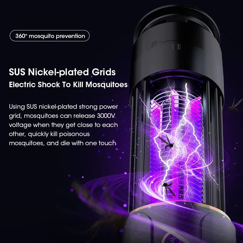 Electric Mosquito Trap – USB Portable, Silent, Chemical-Free