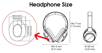 QCY H3 Hybrid ANC Wireless Headphones – 43dB Noise Cancelling Over-Ear Headset with 60H Playtime, Hi-Res Audio & Bluetooth 5.