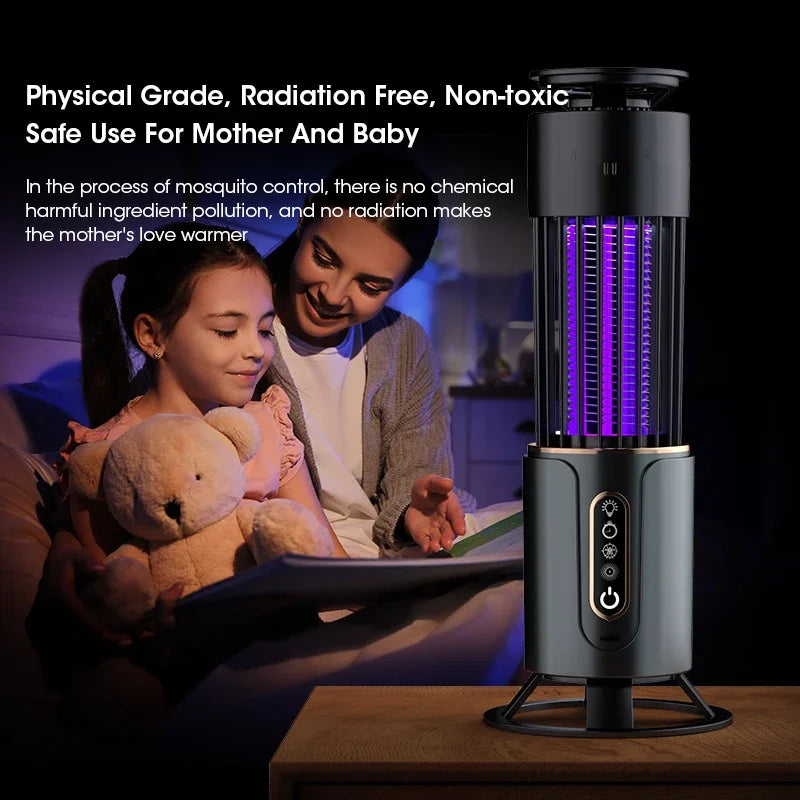 Electric Mosquito Trap – USB Portable, Silent, Chemical-Free