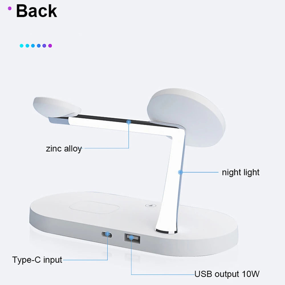 3-in-1 Magnetic Wireless Charger – Fast Charging Stand for iPhone 16/15/14/13/12, Apple Watch 10-4 & AirPods Pro/2/3