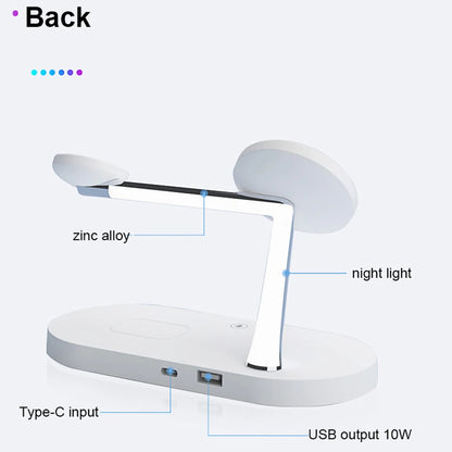 3-in-1 Magnetic Wireless Charger – Fast Charging Stand for iPhone 16/15/14/13/12, Apple Watch 10-4 & AirPods Pro/2/3