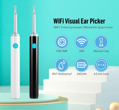 Smart Ear Cleaner – HD Cam, 360° View, Wireless for iPhone/Android
