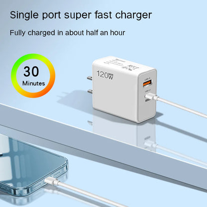 Xiaomi 120W TurboPower Charger – 6A USB-C Fast Charger with EU/US/UK Plugs – Compatible iPhone 16 & Xiaomi Devices