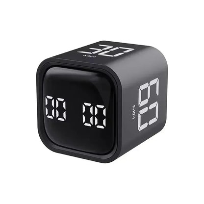 Productivity Cube Timer with LED Display – Gravity Sensor & 4 Preset Times – Countdown Timer for Kids, Study, Work, Kitchen