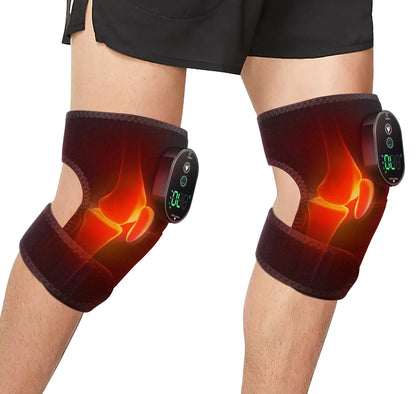 Heated Knee Massager – Rechargeable, 6-Temp, 3-Zone