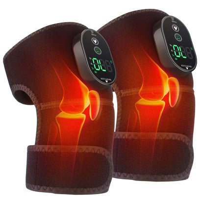 Heated Knee Massager – Rechargeable, 6-Temp, 3-Zone