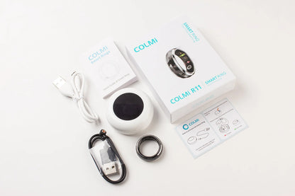 COLMI R11 Smart Ring – Fidget Spinner Stress Relief Ring with Health Tracking, 5ATM Waterproof, 60-Day Battery – Sleep/HR/SpO2 Monitor for Men & Women
