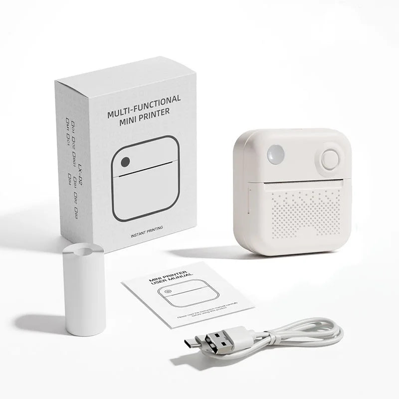 Dolewa D3 Mini Printer – Bluetooth Thermal Sticker & Photo Printer, 57mm